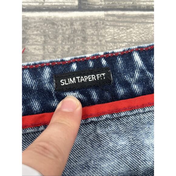 SWITCH Remarkable Slim Taper Fit Men's 42x34 Distressed Rips/ Paint Jeans. {TT}. - Picture 11 of 16
